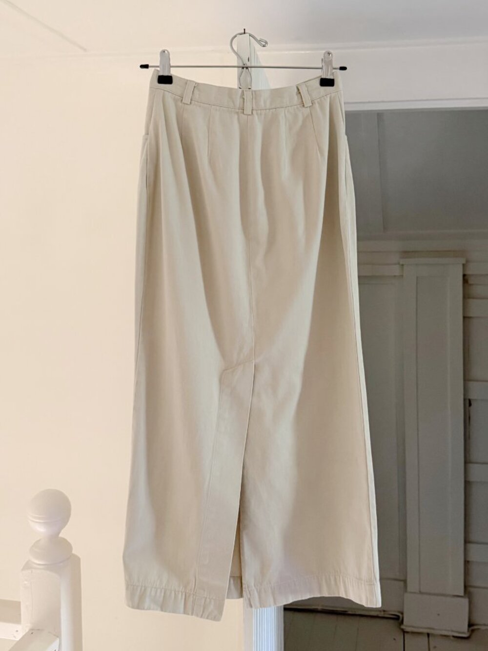 GAP Vintage Cream Button-Front Midi Skirt - Picture 6 of 11